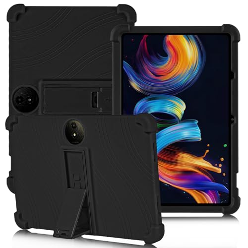 ATOOZ for TCL NXTPAPER 11 Plus Tablet Case 2025 (9469X) with PC Stand Soft Silicone Kids Case for TCL NXTPAPER 11 Plus 11.5 Inch (Black)