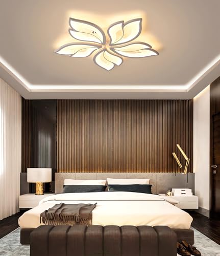 Lustre de plafond LED moderne à intensité réglable par télécommande - 2