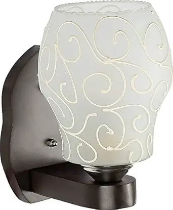 RK Lighting House Wooden Wall Hanging Light Lamp for Home Decoration , White(Electric)