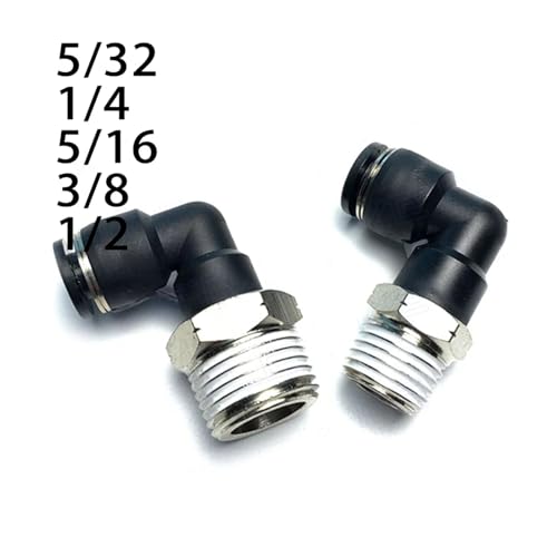 Conector rápido neumático NPT PL6 para manguera de aire comprimido de 1/4 2