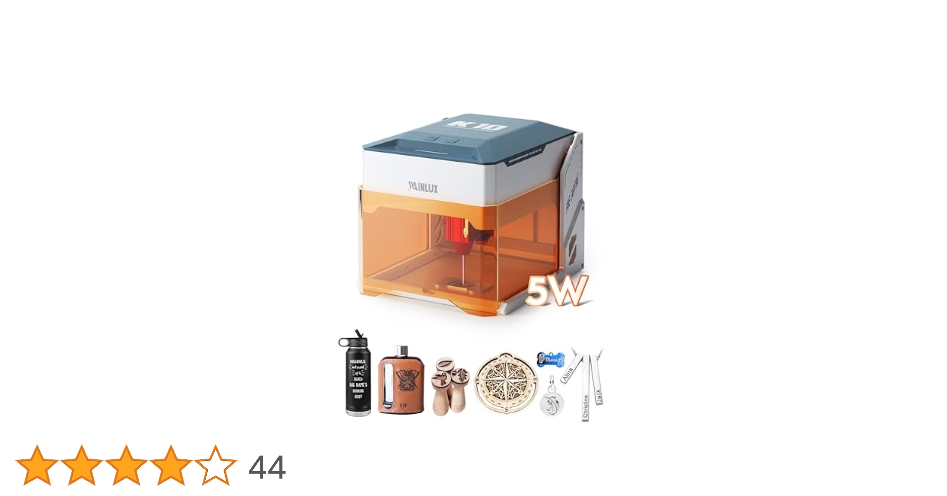 wainlux k10 5w レーザー刻印機 箱無し Amazon | WAINLUX K10 5Wレーザー彫刻機、小型密閉型ビジュアル