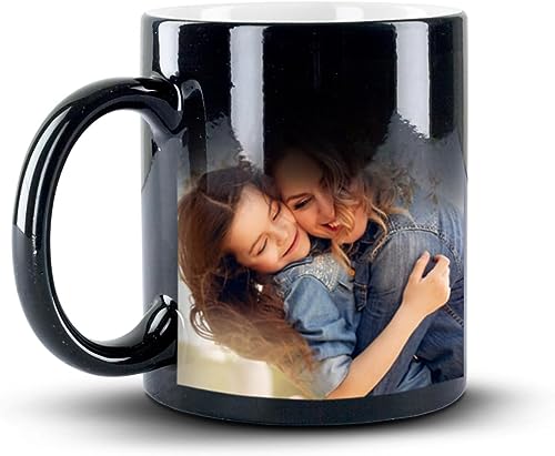 Personalized Magic Coffee Mug - Heat Sensitive Color Changing Custom Photo Mug | Customizable...