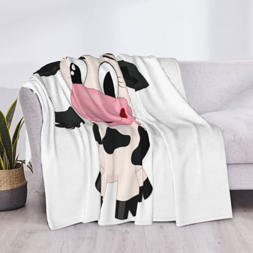 Couverture de lit EdWal microfibre légère imprimé vache plaid chaud et doux - 6