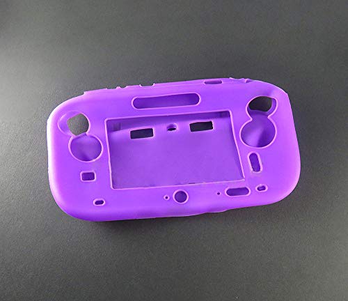 Image of for WiiU Gamepad Controller Protective Soft Rubber Shell Case Cover WiiU Controller (Purple)