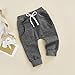 Mubineo Toddler Baby Boy Girl Infant Basic Plain Sweatpants Comfy Cotton Pants with Pockets (Dark Grey, 3 Years)