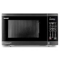 Sharp R321CAFBS 32L Convection Microwave with AirFry, 1100W Inverter Technology, 5-in-1 Cooking - Microwave, AirFry, Grill, Bake and Roast, 34 Auto Menus, Black Stainless