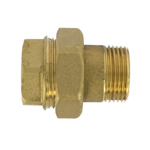 Raccord laiton à visser - Lot de 10 Raccords laiton union droit 126 Mâle -Femelle 1/2" (15/21) -