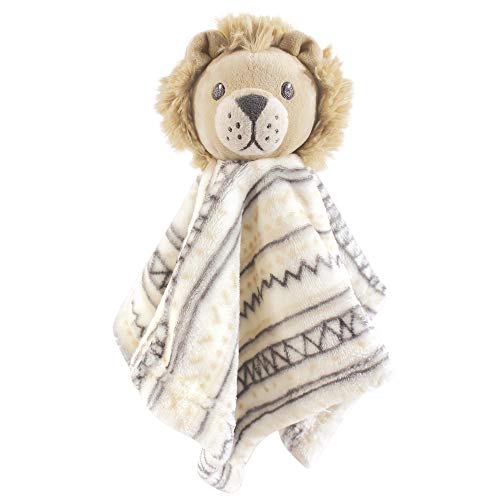 Image of Hudson Baby Unisex Baby Animal Face Security Blanket, Lion, One Size