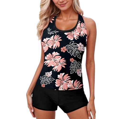 Maillot de bain 2 pièces tankini gainant pour camoufler le ventre avec élégance à la plage