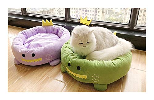 Panier chat contre le froid maisonnette coton chaud Zhochen lit vert 36cm - 5