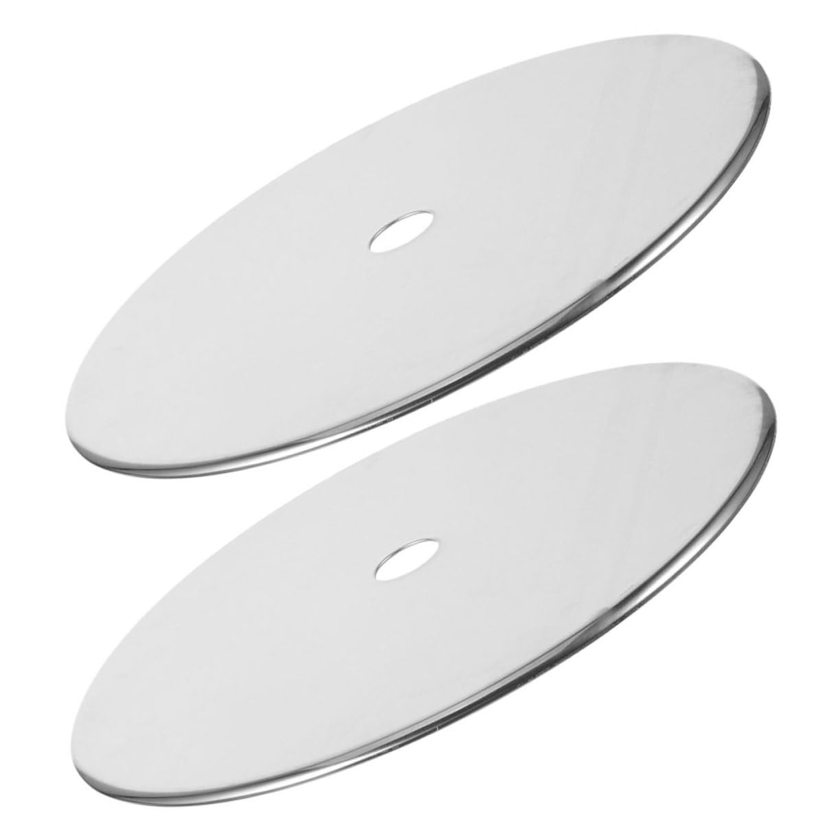 2piezas Placa Difusora De Calor De Acero Inoxidable Para Cocina De Inducción Conjunto De Aro Adaptador Para Reparación De Cocinas y Mesas De Hot Pot y Fácil De Limpiar