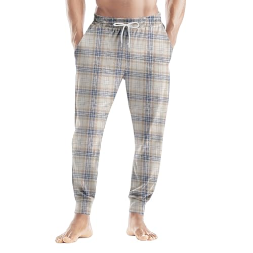 FQZWONG Men's Pajama Pants Lightweight Soild Loungewear Comfy Jogger Sleep Pant Casual Pj Bottoms with Drawstring Pockets