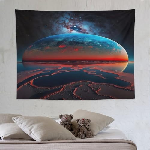 Exoplanet Kepler Tapiz Arte Tapiz Estética Pared Alfombras para Salón Dormitorio Tapiz Decoración Dormitorio Dormitorio 150 x 200 cm