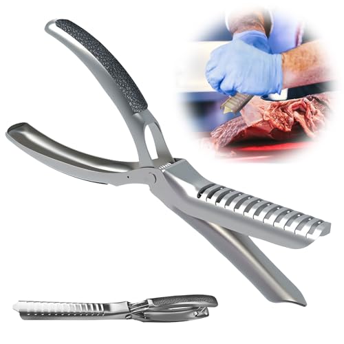 Rib Prep Pro, Stainless Steel Rib Membrane Remove Tool Kit, BBQ Rib Skinner Skin Removal Tool with Arc Clamp & Non-Slip Grip for Easy Membrane Removal, Kitchen Gadget for Barbecue Enthusiasts (1 PCS)
