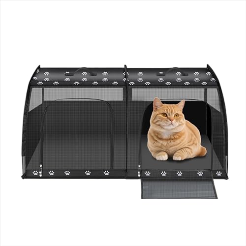 Sandqvipaポータブル ペットキャリー 猫 折りたたみ式 車 旅行 ペット小屋 トイレボックス ペット車の犬小屋 中型犬と大型犬のゴールデンレトリバー安全シート 車のフロントとリアのカーケージ 多機能ペットバッグ ポータブル猫バッグ 取り外し可能な
