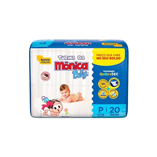 Fralda Turma da Monica Baby Jumbinho P 20 Unidades
