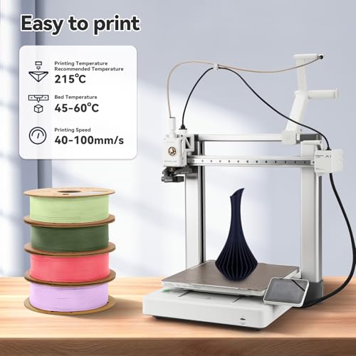Image of 3DHoJor Matte PLA Filament 1.75mm 1kg Cardboard Spool PLA Filament 1.75 PLA 3D Printing Filament, Print with Most 3D Printers 3D Filament-Dark Blue