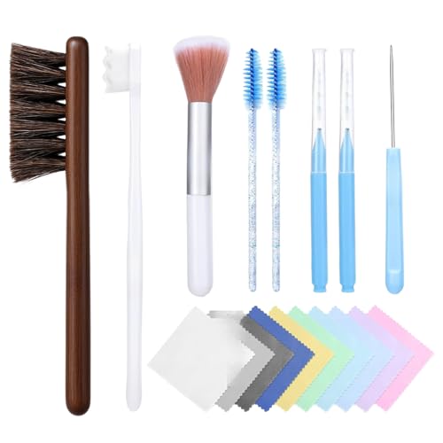 Uhngw Kit limpiador de joyas | Paño de pulido multifuncional para limpiar anillos de oro | Herramienta portátil de lavado de joyas para plata de ley, productos de cuidado de oro, collares, correas de