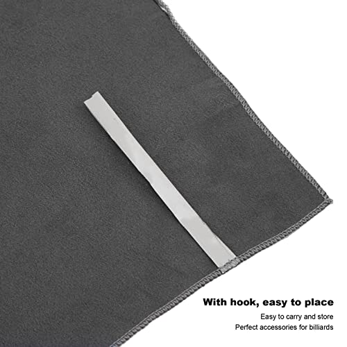 Snooker Cloth, Pool Cleaning Towel Dark Grey Soft Cotton Billiards Wiping Towel Remove Dirt Dust Snooker Pool Cloth for Billiards Poles, Clean Other Objects