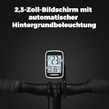 COOSPO BC26 GPS Fahrradcomputer Kabellos Bluetooth5.0/ ANT+, IP67 Wasserdichter Fahrrad...
