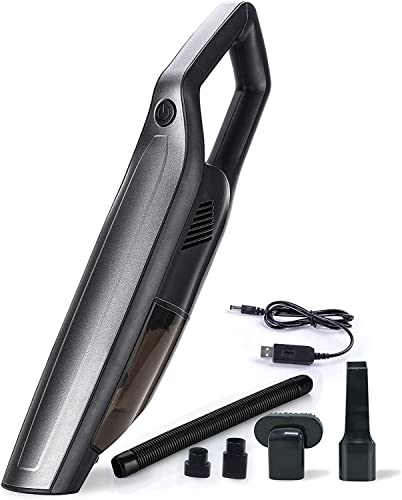 Shark Car Vacuum Powerful Portable & High Power Car Handheld Vacuum Cleaner for Car and Home Wet and Dry Car Vacuum Cleaner Car Vacuum Cleaner Multipurpose Vaccum Cleaner (A_QL-329-SILVER)