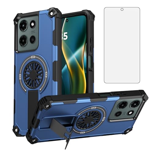 Accessoires Moto G 5G 2025 coque robuste béquille homme femme bleu