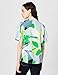 KARL LAGERFELD Paris Women's Sportswear Button Down, Flore Green/Chambray Multi, Medium