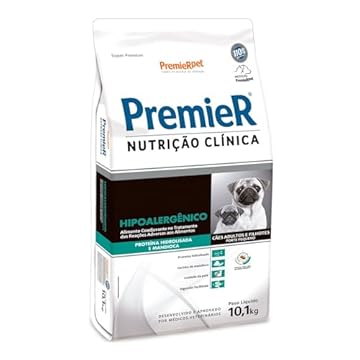 Premier Ração Nutrição Clínica Cão Raça Pequena Hipoalergênico 10,1Kg