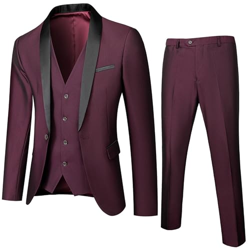 Costume de mariage léger pour homme gilet et pantalon ajusté contre la chaleur