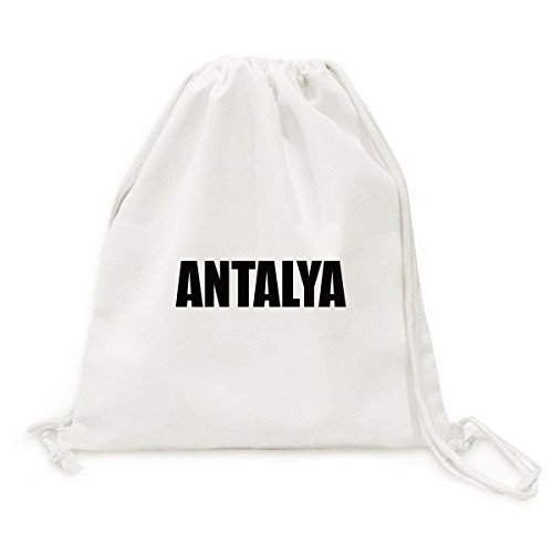 Sac à dos voyage Antalya Turquie en toile légère avec cordon