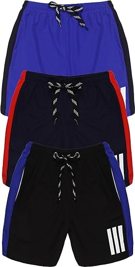 Image of Polyester Sports Shorts for Boys and Girls - Colour May Vary