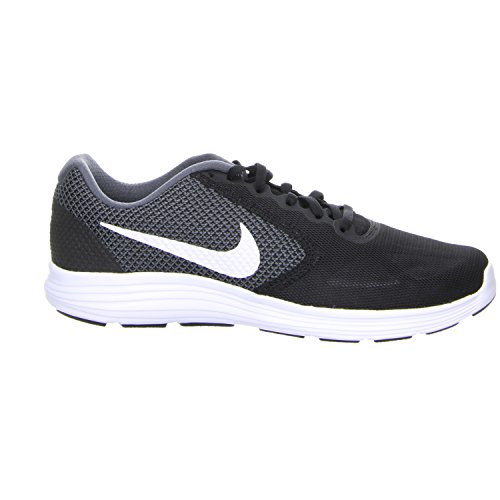 Image of Nike Men's Revolution 3 Dark Grey, White and Black Running Shoes -12 UK (47.5 EU) (13 US)(819300-001)