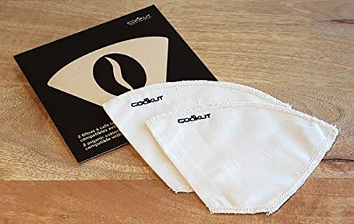Filtres à Café Réutilisables En Coton Bio - Lot De 3 Taille 4 - Écologiques Et Sans Plastique