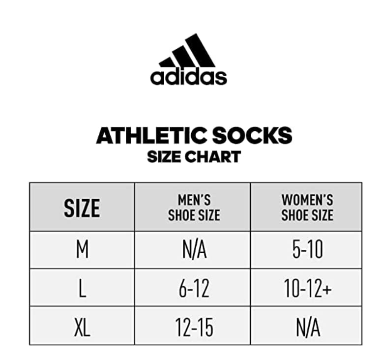 adidas Men's CUSHIONED AEROREADY SOCKS, White / Grey, 6-12