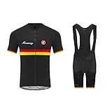 Uglyfrog Herren Radtrikot Set Fahrrad Trikot Kurzarm Langarm + Radhose mit Sitzpolster Radsport-Anzüge Atmungsaktiv und Schnell Trockend Stoff für Fahrrad Rennrad MTB