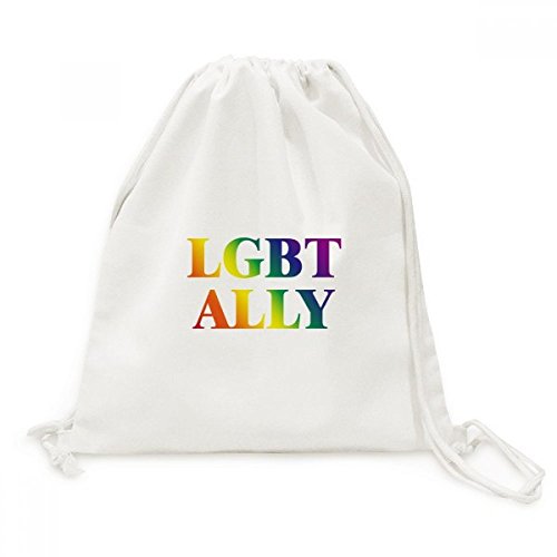 Sac à cordons LGBT Arc-en-Homo pour transporter vos affaires sans effort