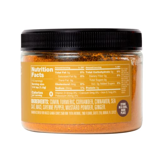 All Purpose Curry Powder Seasoning 4 Oz (113G) - All In One Seasonings And Spices For Cooking - Perfect For Fish, Chicken, Beef, Shrimp, Rice, Bowls, Veggies And Many Other Asian Cuisine Recipes. All Natural And Gluten Free Spice Mix. Easy To Use And Versatile. Glass Free Packaging. #TOP1