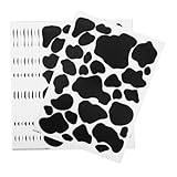 CORHAD 10シーツ枚牛柄デザインのステッカー 防水 製 用 剥がしやすい ウォールデカール 繰り返し使用可能 子供部屋 教室 ノート 什器 装飾用