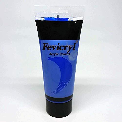 Fevicryl Ac03 Classique Peinture Acrylique, Tube de 200 ML, Bleu Cobalt Cover