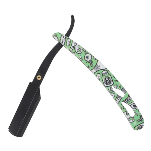 minkissy Broche Del Pelo Cortadora De Cabello Para Hombre Cortador De Depilación Cuchilla De Afeitar Manual Para Hombres Recortadora Para Hombres Navaja Acero Inoxidable Green