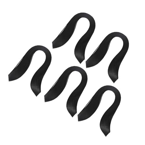 Paper Quilling Kit with 600 Stripes 3mm Width Pure Color Origami Paper for Quilling Paper Arts and Crafts Card Design (Black)