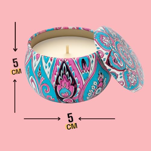 Image of Mandala Candle | Handcrafted Scented Wax Jar with Intricate Mandala Design | Spiritual Home Decor & Gift (Soul Spiral Mandala)