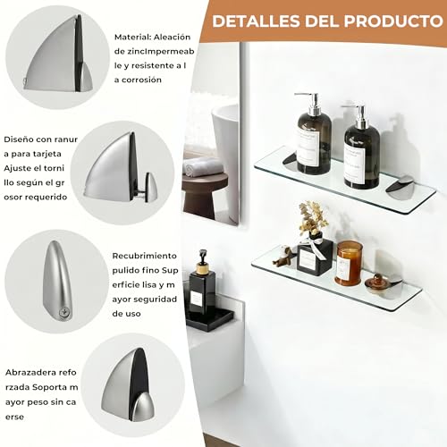 Ménsulas para repisas de vidrio 6 Imagen adicional