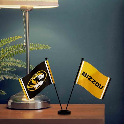 Drapeaux de bureau Missouri Tigers mini pavillon de table