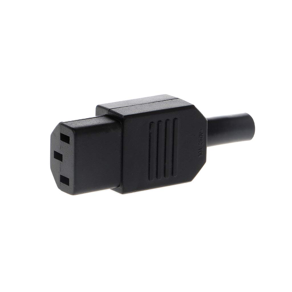 Amazon.co.jp: IEC 320 C13 メスプラグ 再配線可能電源コネクタ 3 ピン
