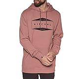 Material: 80% algodón. Rip Curl - Sudadera con Capucha (Forro Polar) Gris Mushroom XXL
