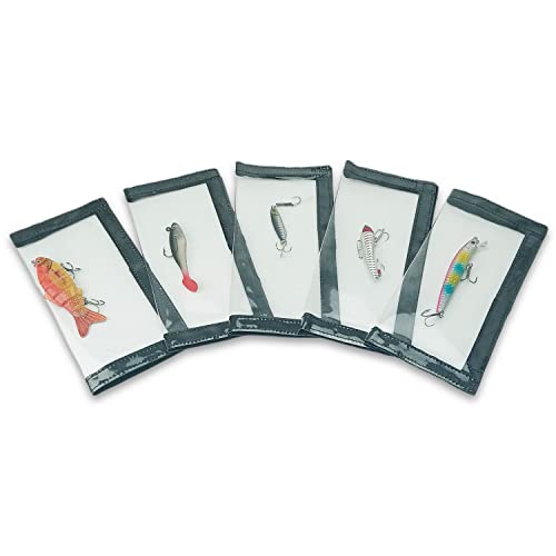 10 Pièces Couverture Transparente de Leurres en PVC, Emballages D'accessoires pour Crochets de Pêche Portables, Matériel de Pêche de Stockage D'appâts de Pêche pour Les Crochets de Leurres de Pêche Cover