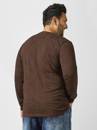 Image of Urbano Plus Men's Printed Full Sleeve Regular Fit Cotton T-Shirt