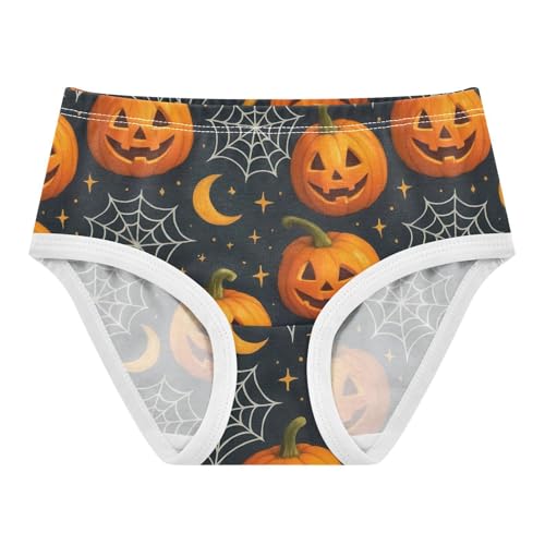 Joisal Florals Toddler Underwear Floral 2t Cotton Little Girl Panties Cute Pumpkins Halloween Black Undies Kids Briefs