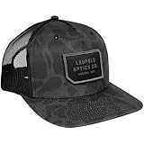 Chiusura posteriore a scatto Leupold Cappello da camionista mimetico da uomo, taglia unica, colore nero, nero, Taglia unica